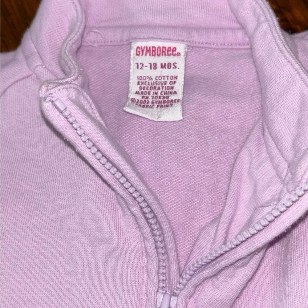 Y2K Gymboree Pink sweatshirt with half zipper